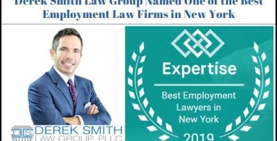 Derek Smith Law Group Named One of the Best Employment Law Firm in New York