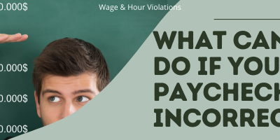 What Can You Do If Your Paycheck Is Incorrect?