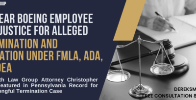 Derek Smith Law Group Attorney Christopher DelGaizo Featured in Pennsylvania Record for Boeing Wrongful Termination Case