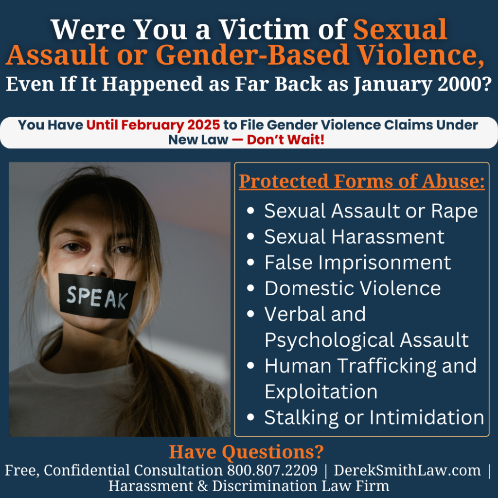 In New York City, the Gender-Motivated Violence Protection Act (GMVPA) now allows victims of gender-based violence—including sexual assault, domestic violence, and other forms of abuse—to file civil claims even if the incident happened many years ago. Thanks to a recent legal update, victims have until February 28, 2025, to file claims, no matter how long ago the violence occurred. This law provides a critical window for survivors who may not have been able to seek justice before, especially if a criminal case was never pursued. After February 2025, the law will revert to a nine-year limit, so it’s important for anyone affected to take action soon. If you or someone you know has been impacted by gender-based violence, this could be an opportunity to seek justice and compensation. Feel free to share your experiences or ask questions—this is a supportive space for information and guidance.